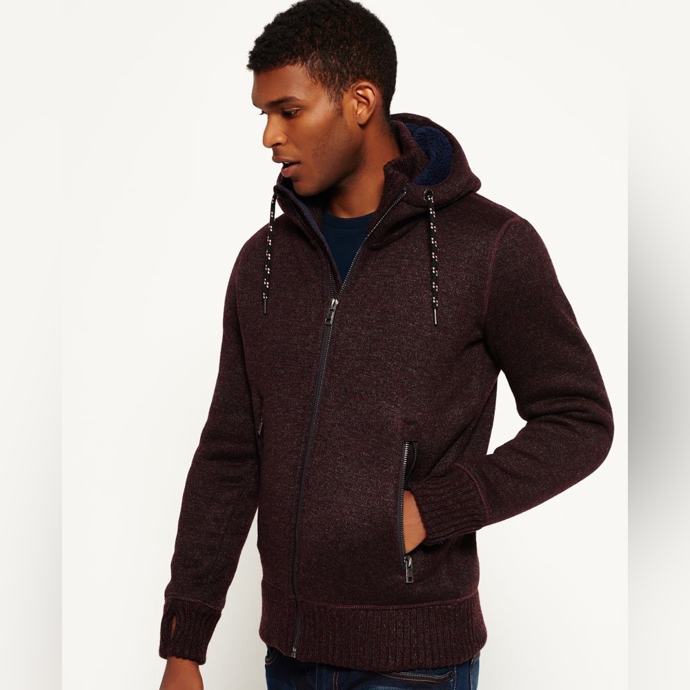 Super dry exhibition zip hoodie
